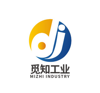 蓝色商务工业企业logo标识设计字母logo